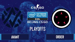 CS:GO - Avant vs Order [Dust2] Map 2 - IEM Beijing 2020 Online - Playoffs - OCE