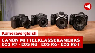 Canon Mittelklassekameras im Vergleich - Expertentalk über die EOS R7, R8, R6 & R6II