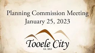 January 25, 2023, Planning Commission Meeting