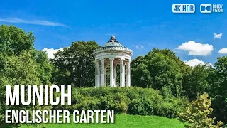 Englischer Garten Park, Munich - 🇩🇪 Germany [4K HDR] Walking Tour