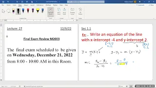 Lec27 Review for Final Exam Part1 M2003 F22