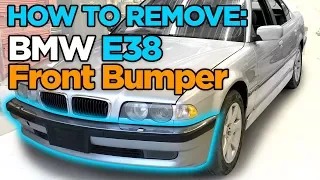 How to Remove BMW E38 7-Series Front Bumper + Auxiliary Fan