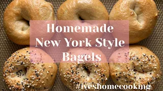 Homemade New York Style Bagels #iveshomecooking