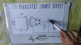 Understanding Schematic Diagram of a Power Supply (Assembling 12V Regulated Power Supply, Tagalog)