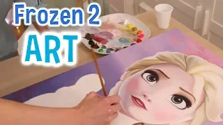 Artist Paints FROZEN 2 Elsa