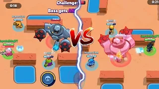 Triple Spike VS Triple Crow In Boss Fight | Brawl Stars Trolling