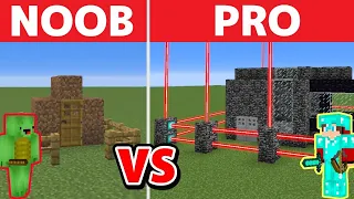 Minecraft NOOB vs PRO: SECURITY HOUSE BUILD CHALLENGE