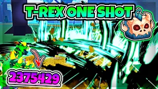 T-Rex ONE SHOT Combos Are OVERPOWERED! - Blox Fruits | Easy One Shot Combos