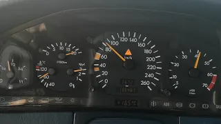 Mercedes-Benz  S500 acceleration   0-180 km/h w140