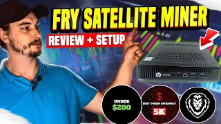 Unboxing Fry's Satellite Crypto Miner Review – Earnings & Setup!