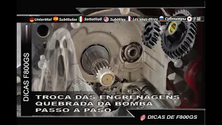 Conserto e Troca da Engrenagem de Óleo - BMW F800GS: Tutorial Detalhado