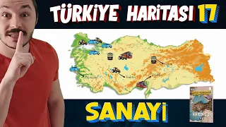 TÜRKİYE'DE  SANAYİ - Türkiye Harita Bilgisi Çalışması  (KPSS-AYT-TYT)
