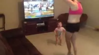 Even my 2 year does the Insanity Workout
