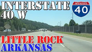 I-40 West - Little Rock - Arkansas - 4K Highway Drive