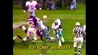 Tony Dorsett 's record 99 yard touchdown run with commentary (1983)