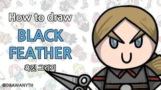 How to draw BLACKFEATHER / vainglory