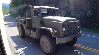 Driving The Bobbed M923 5 Ton To Camarata's Camp - VLOG