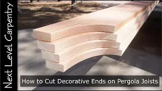 How to Cut Decorative Ends on Pergola Joists