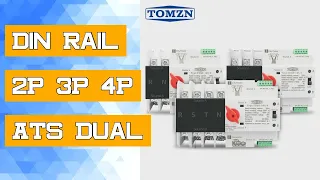 Din Rail 2P 3P 4P ATS Dual Power Automatic Transfer Switch Electrical Selector Switches Uninterrupte