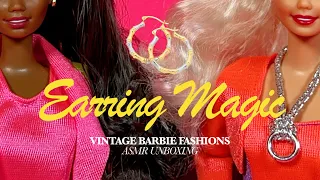 Vintage Barbie Earring Magic Fashions (1992) ASMR Unboxing and Styling