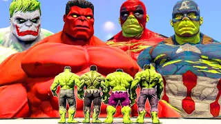 Power of Hulk | Joker Transformation Hulk Joker vs Red Hulk vs Captain Hulk - Epic Battle