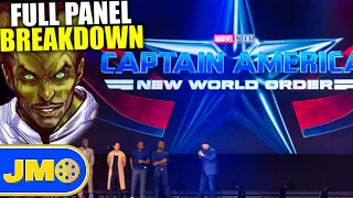 Captain America 4 New World Order FULL Panel Breakdown! THE LEADER IS BACK - Marvel's D23 Expo!