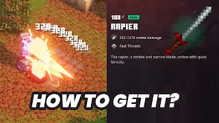 How to get RAPIER Sword in Minecraft Dungeons Creeping Winter?