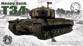 War Thunder: Heavy Tank T34, American, Tier-4, Heavy Tank