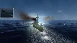 The Scharnhorst Vs 4 U.S Battleships | Silent Hunter 3