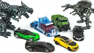 Transformers Grimlock Optimus Prime Hound Scorn Bumblebee Drift Crosshair Hotrod  Car Robot Toys