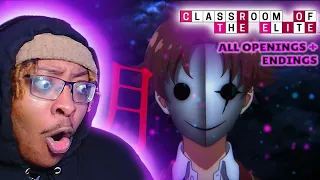 NOT WHAT I WAS EXPECTING!!! || Classroom Of The Elite OPENINGS and ENDINGS Reaction!!