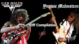 [Compilation] Van Halen vs. Yngwie Malmsteen (guitar riff compilation)