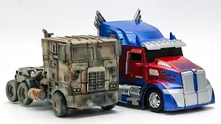 Transformers Movie 4 5 REPAINT Evasion Optimus Prime Knight Optimus Prime Truck Car Robot Toys