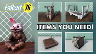 12 ESSENTIAL CAMP ITEMS for Building in Fallout 76