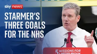 What are Labour's three goals for the NHS?