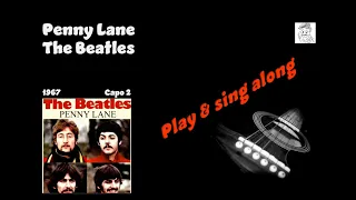 Penny Lane  The Beatles  Karaoke  sing & play along  with easy chords lyrics tabs for guitar