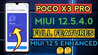 Poco X3 Pro MIUI 12.5.4.0 India Stable Update 😍😍 || Update Now 🔥🔥  || Poco X3 Pro MIUI 12.5 Enhanced