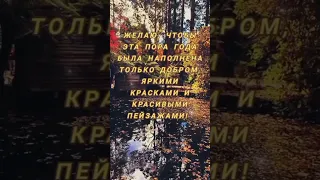 Встречаем осень...красивое пожелание 🍁Счастливой осени!🍁