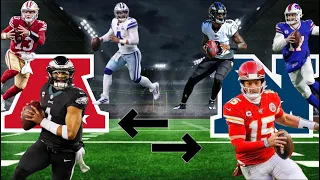 I MADE THE AFC AND NFC SWAP QBS IN MADDEN 24!!!