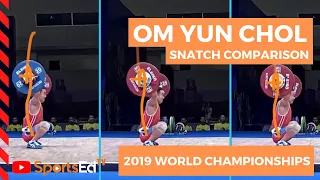 The 3 Snatch lifts of Om Yun Chol at the IWF World Championships 2019