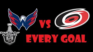 Every Goal Carolina Hurricanes vs. Washington Capitals Playoff Series - 2019 Stanley Cup Playoffs