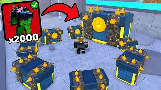 😱I OPENED 2000 RAREST CRATES TO SUMMON RARE CORRUPTED CAMERAMAN!! 🤯 Toilet Tower Defense