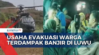 TNI AU Evakuasi dan Beri Bantuan Warga Terdampak Banjir di Luwu Sulsel