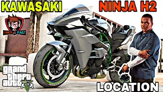 Kawasaki ninja H2 Location Gta 5 Story Mode ! Gamerfaiz