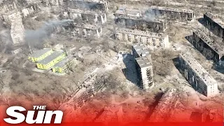 Shocking drone footage shows sheer devastation of war on Mariupol, Ukraine