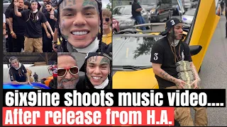 6ix9ine Shoots music video.... After release from house arrest  - 6ix9ine  - Punani (Official video)