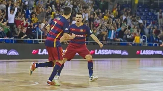 Highlights (LNFS): FC Barcelona Lassa - Santiago Futsal (4-2)