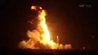 НАСА Взрыв ракеты на старте - Октябрь 2014 | NASA - Antares / Cygnus Launch FAIL