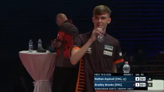 2021 Hungarian Darts Trophy Round 2 Aspinall vs Brooks