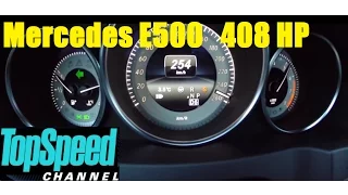 Mercedes E500 acceleration 0-250 km/h